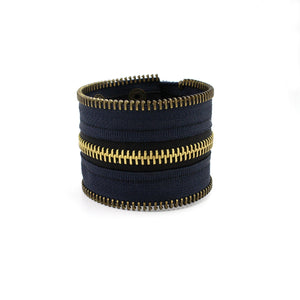 Navy Bruiser Zip Bracelet - N.Kluger Designs bracelet