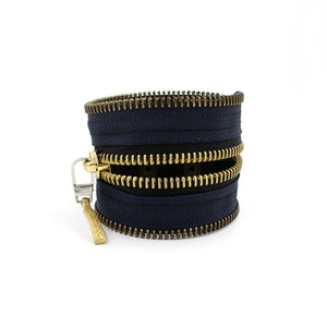 Navy Bruiser Zip Bracelet - N.Kluger Designs bracelet