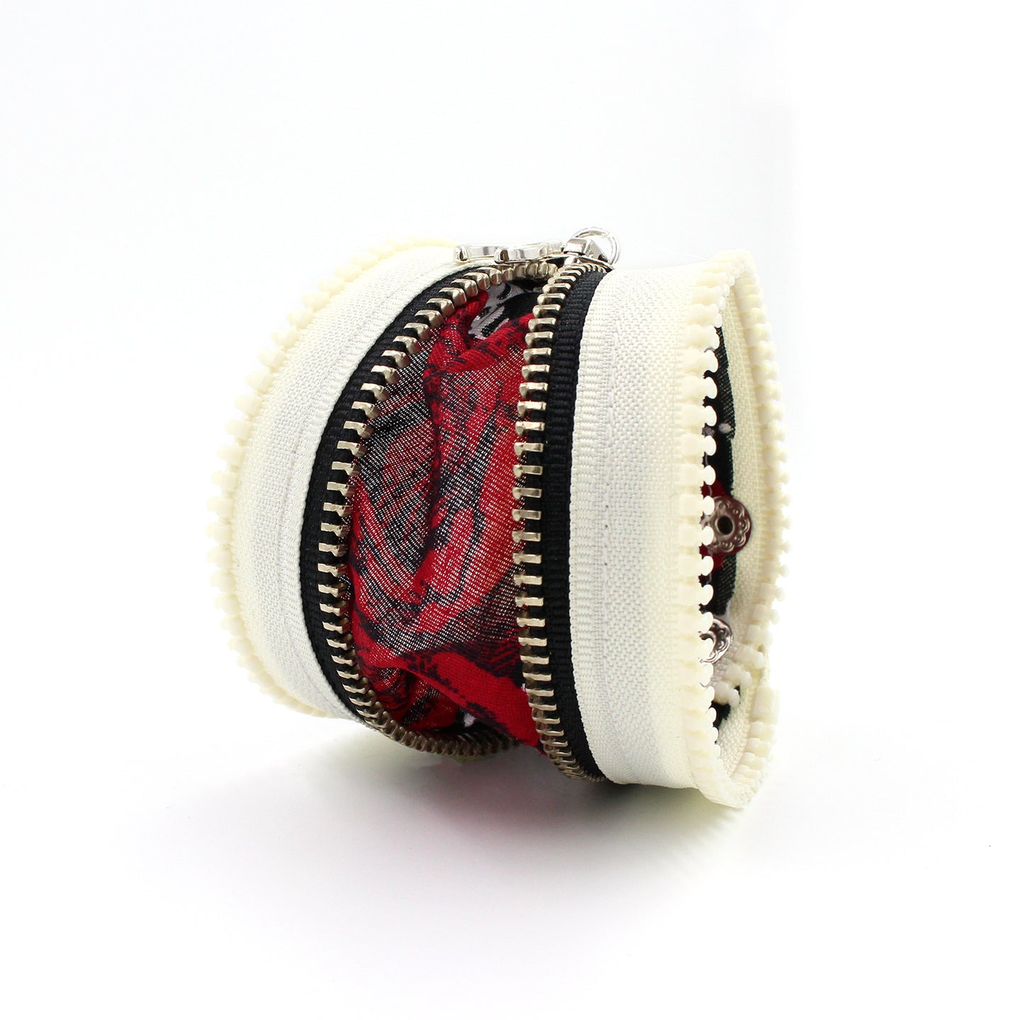 Gypsy Rose Cream Zip Bracelet - N.Kluger Designs bracelet