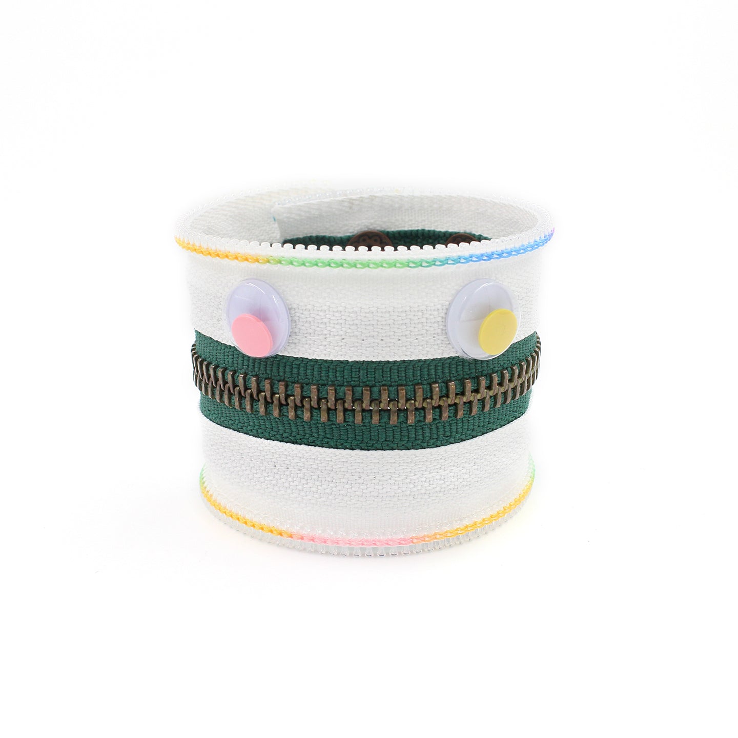 Wacky Rainbow the Monster Zip Bracelet - N.Kluger Designs bracelet