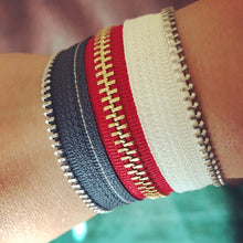 Stars & Stripes Gothic Americana Zip Bracelet