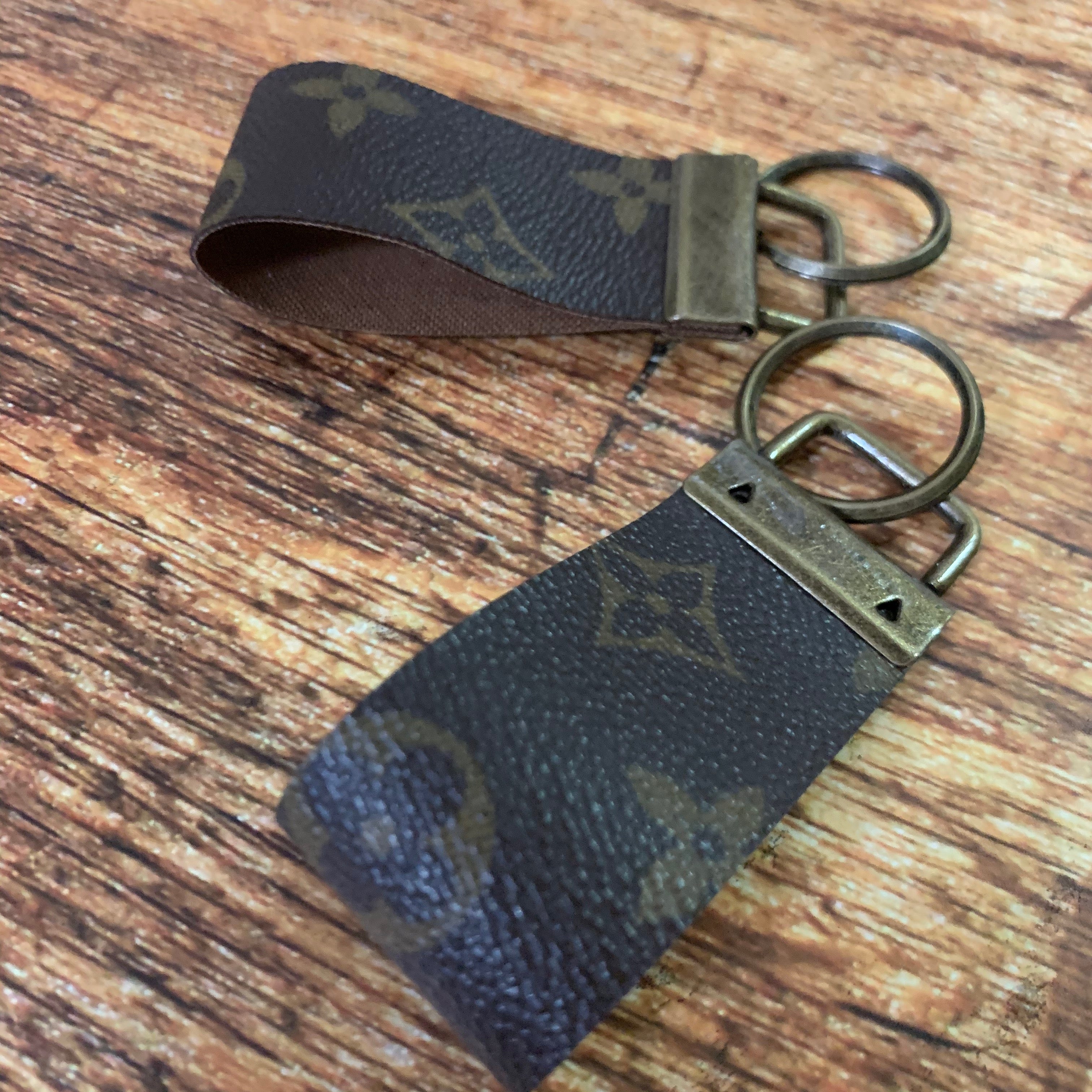 Repurposed Louis Vuitton Leather Key Chain 3 – N.Kluger Designs