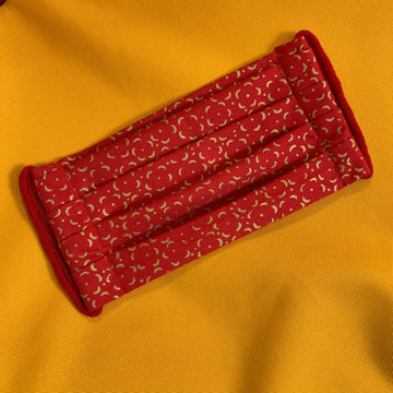Handmade Reusable Cotton Royal Red Face Masks