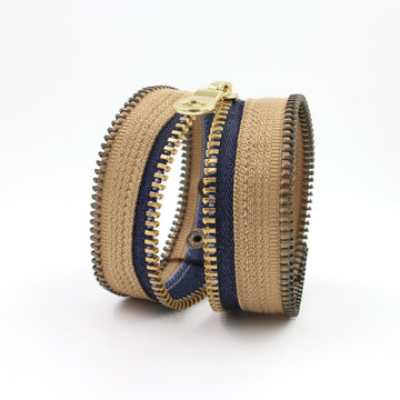 Blue Jeans in the Desert Zip Bracelet