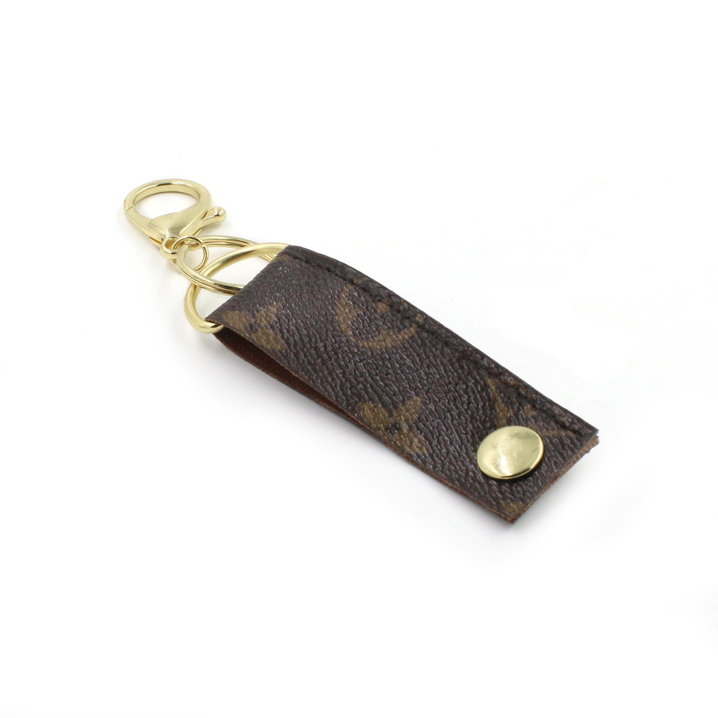 Upcycled Louis Vuitton Leather Key Chain
