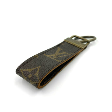 Upcycled Louis Vuitton Leather Key Chain V2