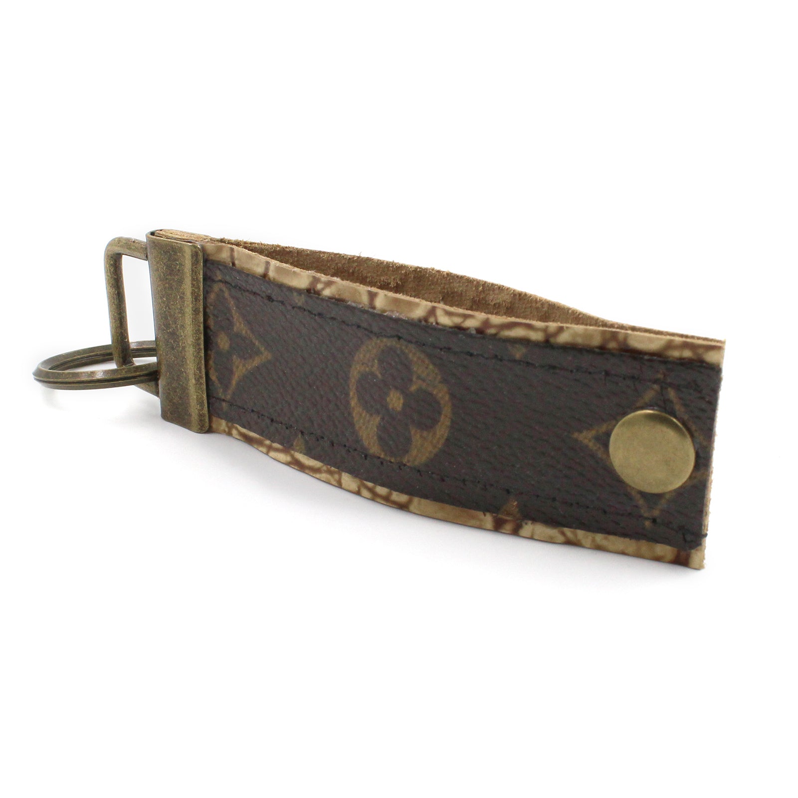 Repurposed luxury dog collar made from authentic upcycled Louis