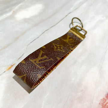 Upcycled Louis Vuitton Leather Key Chain XL