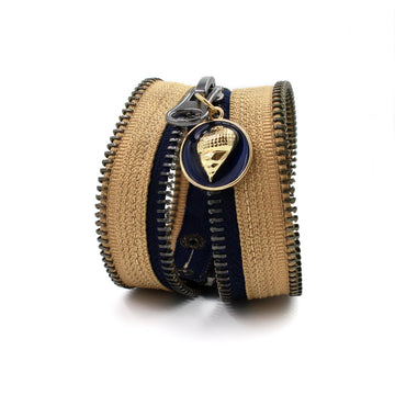 The Shell That Broke The Camel's Back Zip Bracelet