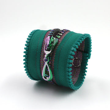 Disco Fever Metallic Zip Bracelet