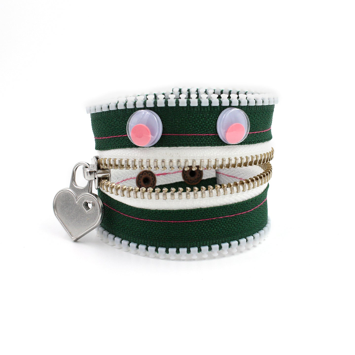 Gumdrop the Monster Zip Bracelet - N.Kluger Designs bracelet