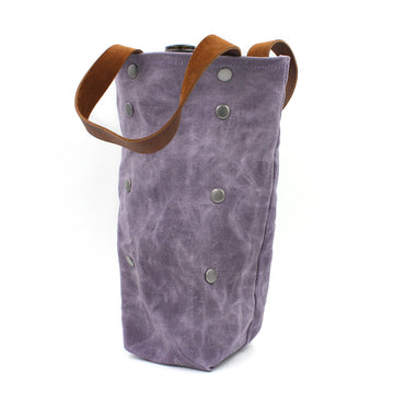 Waxed Canvas Violet Wine Tote