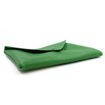 Go Green Genuine Italian Leather Clutch